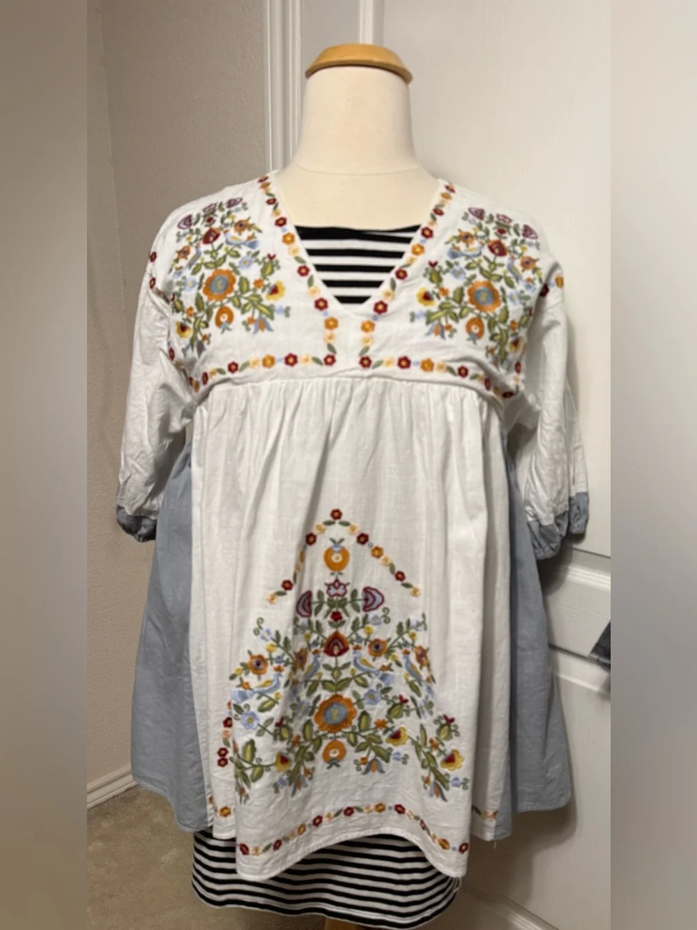 Playa Del Carmen Embroidered mini dress size M - Picture 5 of 17